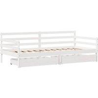 Berkfield Home Practical Daybed with Drawers without Mattress White 90x190 cm Si