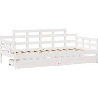 Berkfield Home Practical Daybed with Drawers without Mattress White 80x200 cm So