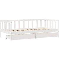 Berkfield Home Practical Daybed with Drawers without Mattress White 80x200 cm So