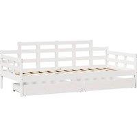 Berkfield Home Practical Daybed with Drawers without Mattress White 90x200 cm So