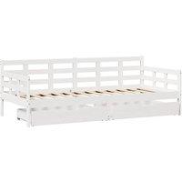 Berkfield Home Practical Daybed with Drawers without Mattress White 90x190 cm Si