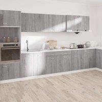 Berkfield Home Durable Drawer Bottom Cabinet Grey Sonoma 50x46x81, 5 cm Engineere