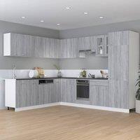 Berkfield Home Durable Drawer Bottom Cabinet Grey Sonoma 30x46x81.5 cm Engineere