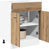 Berkfield Home Durable Drawer Bottom Cabinet Lyon Artisan Oak 60x46x81.5 cm Engi in Brown