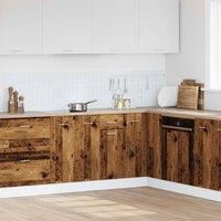 Berkfield Home Durable Drawer Bottom Cabinet Lyon Old Wood 40x46x81.5 cm Enginee in Brown