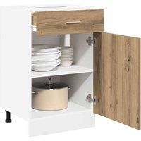 Berkfield Home Durable Drawer Bottom Cabinet Lyon Artisan Oak 40x46x81.5 cm Engi in Brown