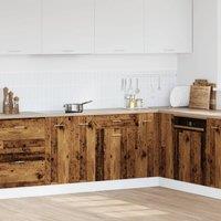 Berkfield Home Durable Drawer Bottom Cabinet Lyon Old Wood 50x46x81.5 cm Enginee in Brown