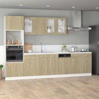 Berkfield Home Sturdy Drawer Bottom Cabinet Lyon Sonoma Oak 80x46x81.5 cm Engine in Brown