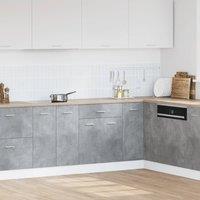 Berkfield Home Durable Drawer Bottom Cabinet Lyon Concrete Grey 60x46x81.5 cm En