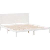 Berkfield Home Decorative Extra Long Bed Frame without Mattress White 180x220 cm