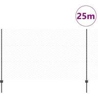 Berkfield Home Modern Fence Posts 22 pcs U-Channel Grey 140 cm Steel, Hexagon Fe