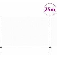 Berkfield Home Stylish Fence Posts 22 pcs U-Channel Grey 140 cm Steel, Hexagon F