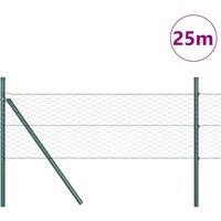 Berkfield Home Stunning Fencing Set Set of 2 Forest Green Powder-Coated Steel 25
