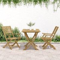 Berkfield Home Beautiful Folding Garden Chairs 2 pcs 54.5x61.5x86.5 cm Solid Woo in Brown