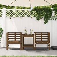 Berkfield Home Beautiful Garden Chairs 2 pcs Honey Brown 61.5x53x71 cm Solid Woo