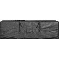 Berkfield Home Durable Garden Cushion Storage Bags 2 pcs Black 135x40x55 cm Poly | Size: 135 x 40 x 55 cm