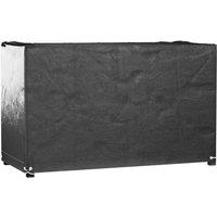 Berkfield Home Durable Garden Furniture Covers 2 pcs 8 Eyelets 125x55x75 cm Rect in Black | Size: 125 x 55 x 75 cm