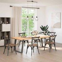 Berkfield Home Modern vidXL Dining Table Legs U-Shaped 2 pcs Anthracite 100x(72 in Charcoal