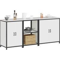 Berkfield Home Modern with Shelf Other with Storage with Door 3 pcs White Cold-r