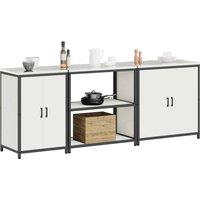 Berkfield Home Modern with Shelf Other with Storage with Door 3 pcs White Cold-r