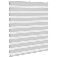 Berkfield Home Elegant Zebra Blind Light Grey 120x150 cm Fabric Width 115.9 cm P