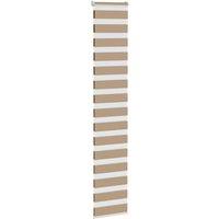 Berkfield Home Elegant Zebra Blind Sand Brown 50x230 cm Fabric Width 45.9 cm Pol