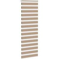 Berkfield Home Elegant Zebra Blind Sand Brown 70x230 cm Fabric Width 65.9 cm Pol