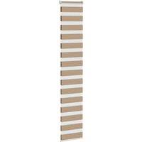 Berkfield Home Elegant Zebra Blind Sand Brown 45x230 cm Fabric Width 40.9 cm Pol