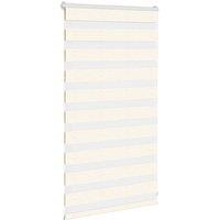 Berkfield Home Elegant Zebra Blind Marble Beige 85x100 cm Fabric Width 80.9 cm P