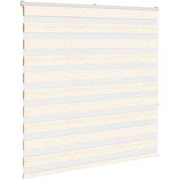 Berkfield Home Elegant Zebra Blind Marble Beige 140x150 cm Fabric Width 135.9 cm
