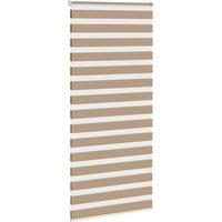 Berkfield Home Elegant Zebra Blind Sand Brown 110x200 cm Fabric Width 105.9 cm P