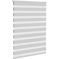 Berkfield Home Elegant Zebra Blind Light Grey 110x100 cm Fabric Width 105.9 cm P