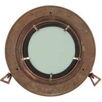 Berkfield Home Decorative vidaXL Porthole Mirror Wall Hanging 30 cm Alumin in Copper