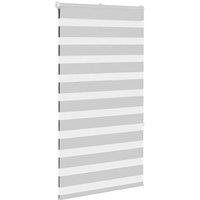 Berkfield Home Elegant Zebra Blind Light Grey 75x150 cm Fabric Width 70.9 cm Pol