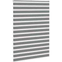 Berkfield Home Elegant Zebra Blind Dark Grey 160x230 cm Fabric Width 155.9 cm Po