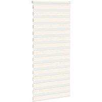 Berkfield Home Elegant Zebra Blind Marble Beige 105x200 cm Fabric Width 100.9 cm