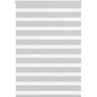 Berkfield Home Elegant Zebra Blind Light Grey 115x150 cm Fabric Width 110.9 cm P