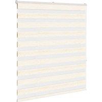 Berkfield Home Elegant Zebra Blind Marble Beige 130x150 cm Fabric Width 125.9 cm