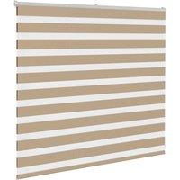 Berkfield Home Elegant Zebra Blind Sand Brown 165x100 cm Fabric Width 160.9 cm P