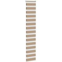 Berkfield Home Elegant Zebra Blind Sand Brown 40x230 cm Fabric Width 35.9 cm Pol