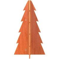 Berkfield Home Festive Wooden Christmas Tree for Decoration Wax Brown 69.5 cm So