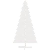 Berkfield Home Festive Wooden Christmas Tree for Decoration White 180 cm Solid W