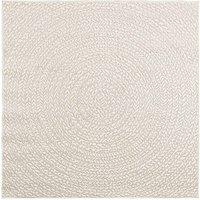 Berkfield Home Rug ZIZUR Cream 120x120 cm Jute Look Indoor & Outdoor | Size: Medium