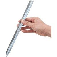 Berkfield Home Tent Pegs 24 pcs 30 cm 20 mm Galvanised Steel in Silver