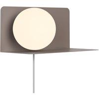 Nordlux Modern Indoor Wall Light Brown Metal E14 Shelf - No, IP20