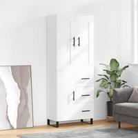 Berkfield Home Highboard White 69.5x34x180 cm Engineered Wood