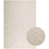 Berkfield Home Rug ZIZUR Cream 160x230 cm Jute Look Indoor & Outdoor | Size: Medium