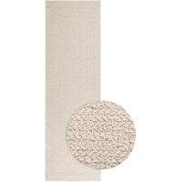 Berkfield Home Rug ZIZUR Cream 80x250 cm Jute Look Indoor & Outdoor | Size: Medium