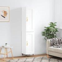 Berkfield Home Highboard White 34.5x34x180 cm Engineered Wood
