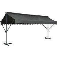 Berkfield Home Free Standing Awning 500x300 cm Anthracite in Black